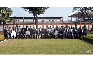 Governor of Arunachal Pradesh Lt. Gen (Retd) Nirbhay Sharma with the members of sixth Legislative Assembly at Arunachal Pradesh State Legislative Assembly, Naharlagun on 28th  January 2015